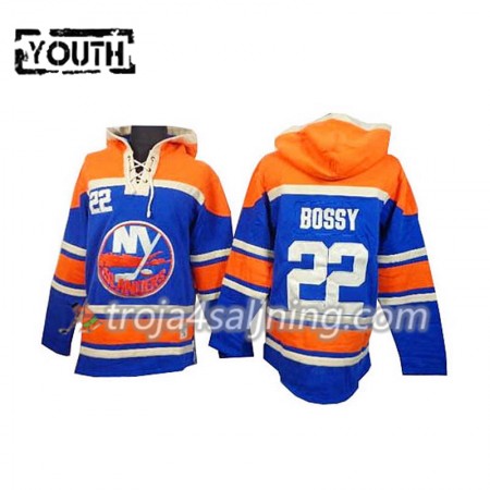 New York Islanders Mike Bossy22 Blå Sawyer Hooded Sweatshirt - Barn New York Islanders Mike Bossy22 Blå Sawyer Hooded Sweatshirt - Barn
